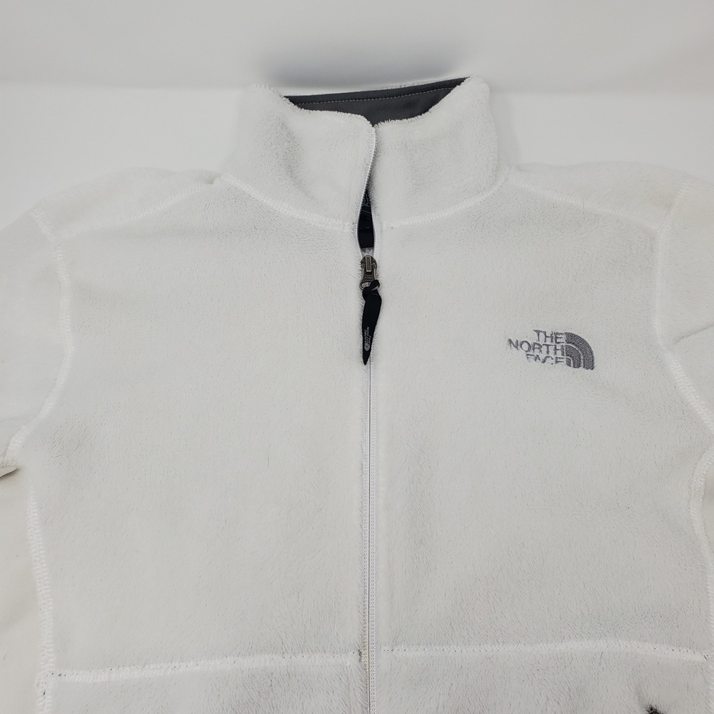 The North Face Jacket Womens M Osito White Polartec Full Zip Fleece Hybrid